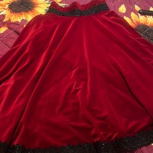 handmade velvet skirt